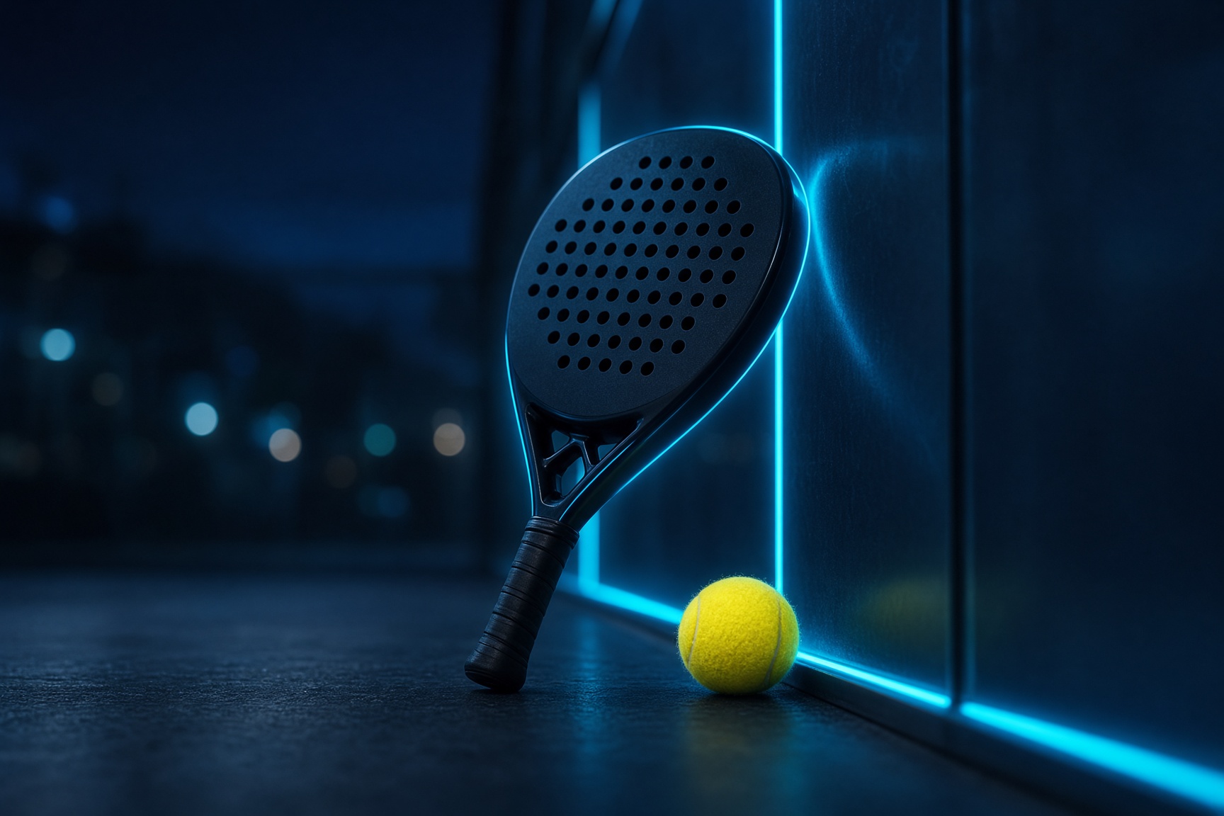 Padel-Schläger bereit zum Match